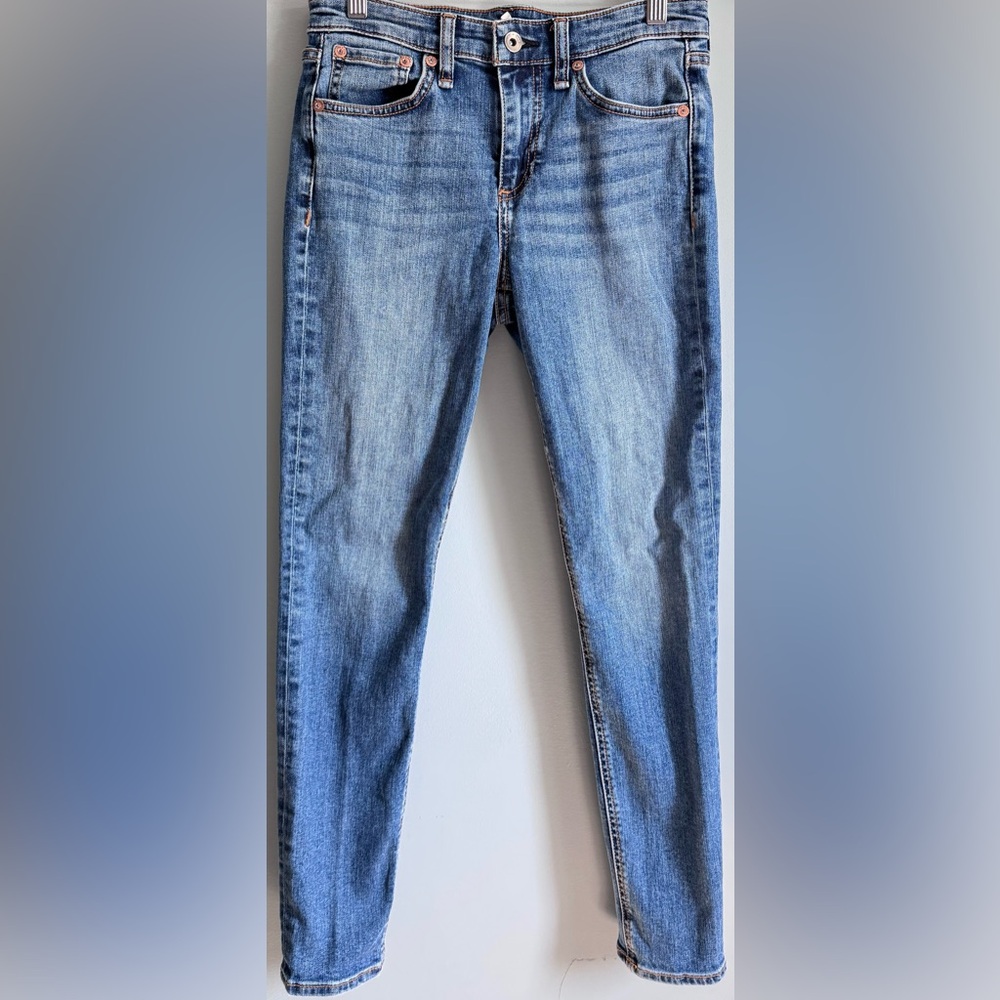 Rag & Bone Cate Mid Rise Skinny Jeans 26 Ankle Pismo Wash